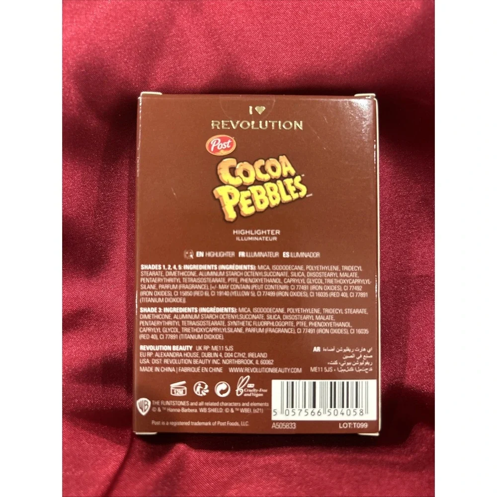 I Love Revolution Cocoa Pebbles Highlighter Palette‎ Girl Gift Makeup New Blush